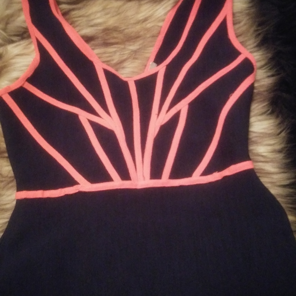 Blue and Pink Fitted Dress!